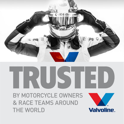(4 pack) Valvoline 4-Stroke Motorcycle Full Synthetic 10W-40 Motor Oil 1 QT