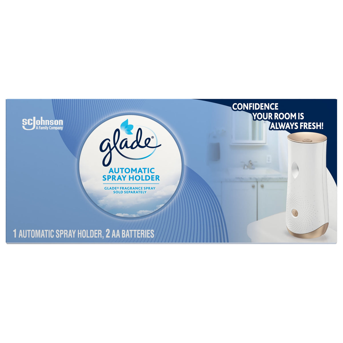 (4 pack) Glade Automatic Spray Holder, Battery-Operated Air Freshener, 10.2 oz