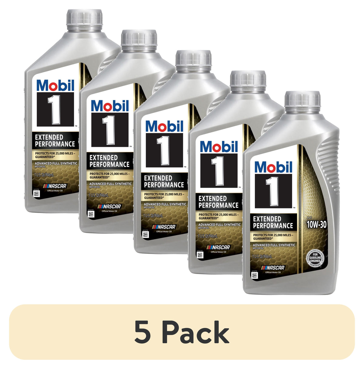 (4 pack) Mobil 1 Extended Performance Full Synthetic Motor Oil 10W-30, 1 Quart