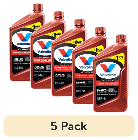 (5 pack) Valvoline MaxLife Multi-Vehicle Full Synthetic Automatic Transmission Fluid 1 QT