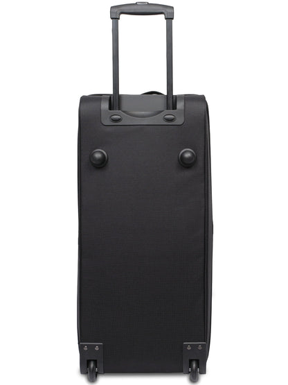 Protege 30 in Rolling Drop-Bottom Carry On Duffel Bag for Travel, Black and Gray