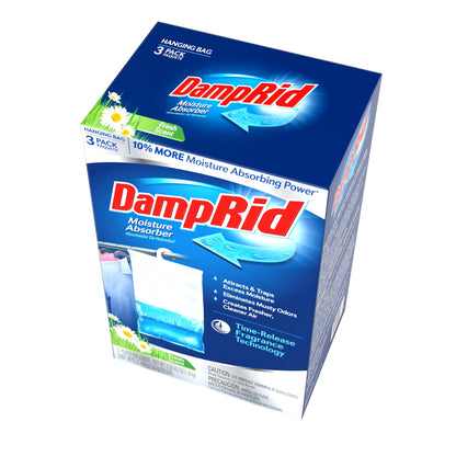 (4 pack) DampRid Fresh Scent Hanging Moisture Absorbers, 3 Count