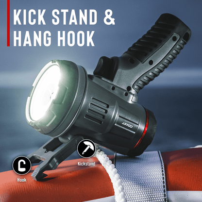 Coast LS20R 2500 Lumen Rechargeable LED Spotlight, 1/4 Mile Beam Distance, SOS Mode, IP67 Waterproof