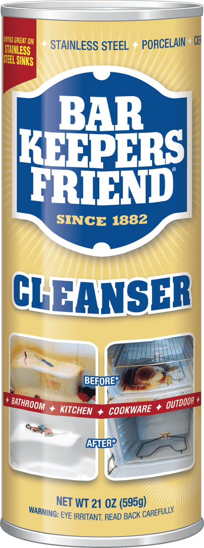 (12 pack) Bar Keepers Friend Cleanser Powder 21 OZ (595g) Trusted and True Since 1882