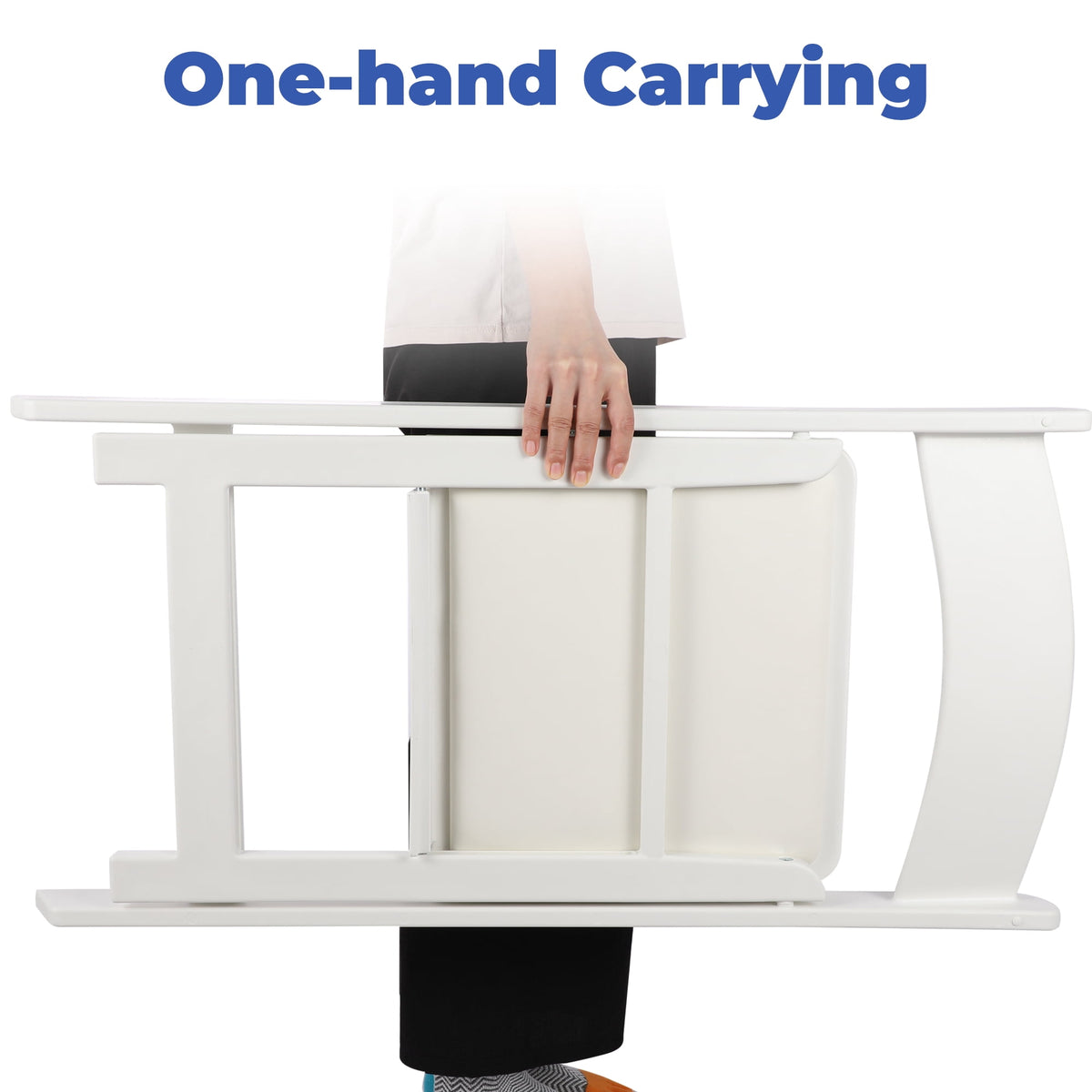 Mainstays Banquet Padded Resin Folding Chair, White, Set of 2