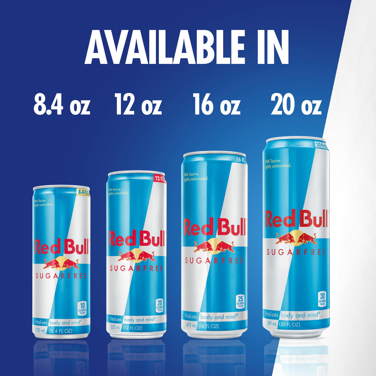 Red Bull Sugarfree Energy Drink, 20 fl. oz., Pack of 12 Cans, 189mg Caffeine, Taurine & B Vitamins