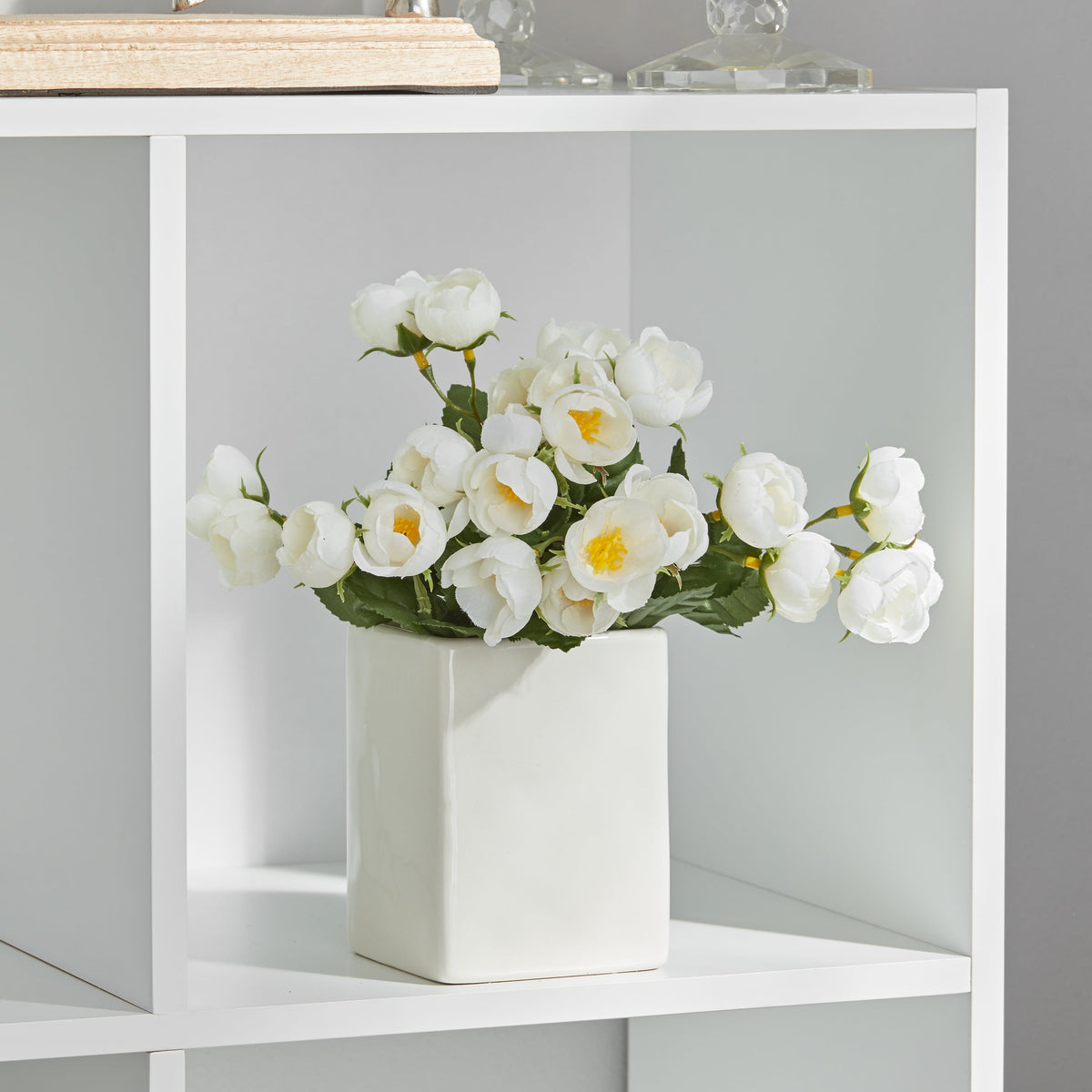Mainstays 6 Cube Storage Organizer, White