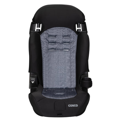 Cosco Kids Finale 2-in-1 Toddler Booster Car Seat, Fiberwave II, Black/Grey, Harness Booster Car Seat