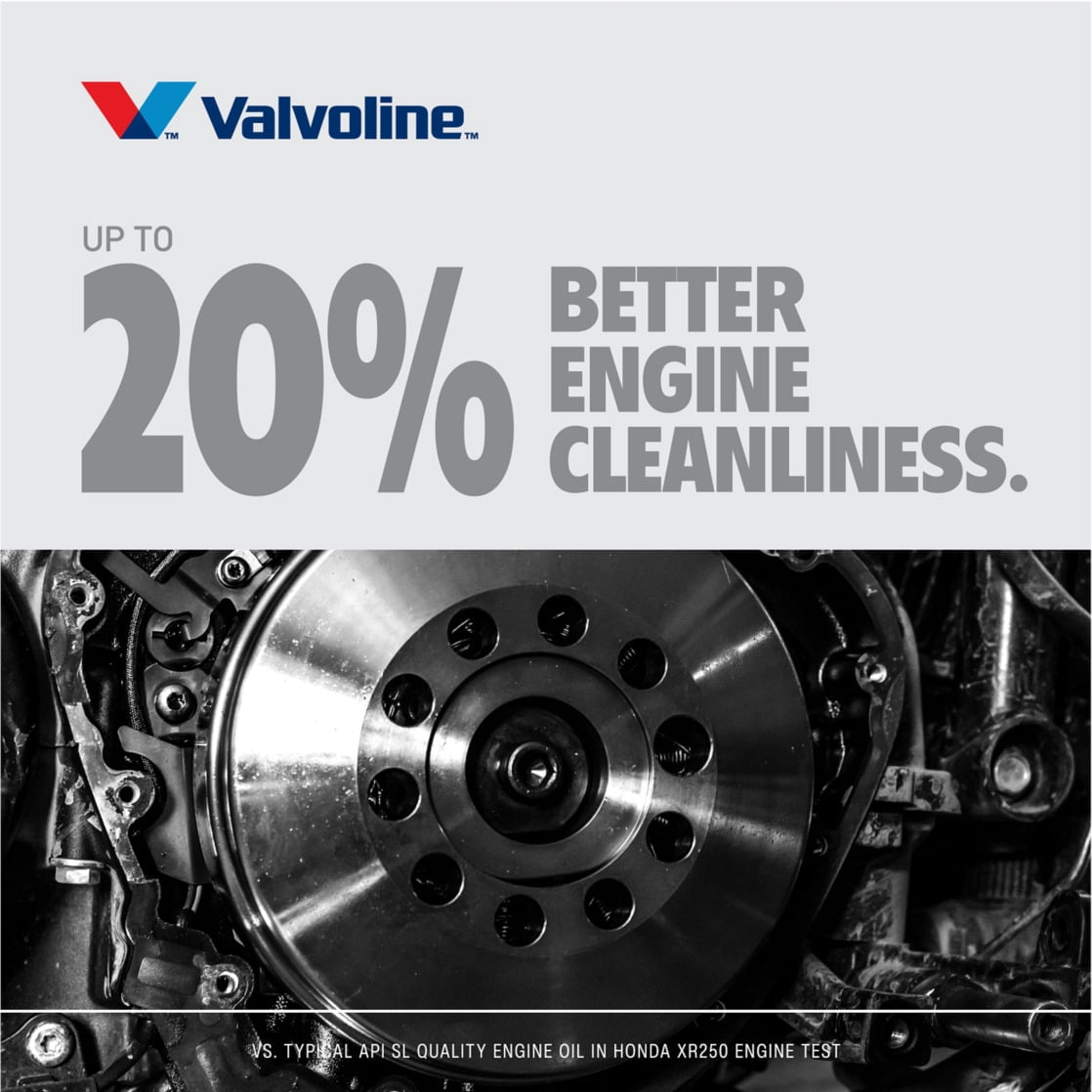 (4 pack) Valvoline 4-Stroke Motorcycle Full Synthetic 10W-40 Motor Oil 1 QT