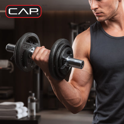 (2 pack) CAP Barbell 16in Single Olympic Dumbbell Handle