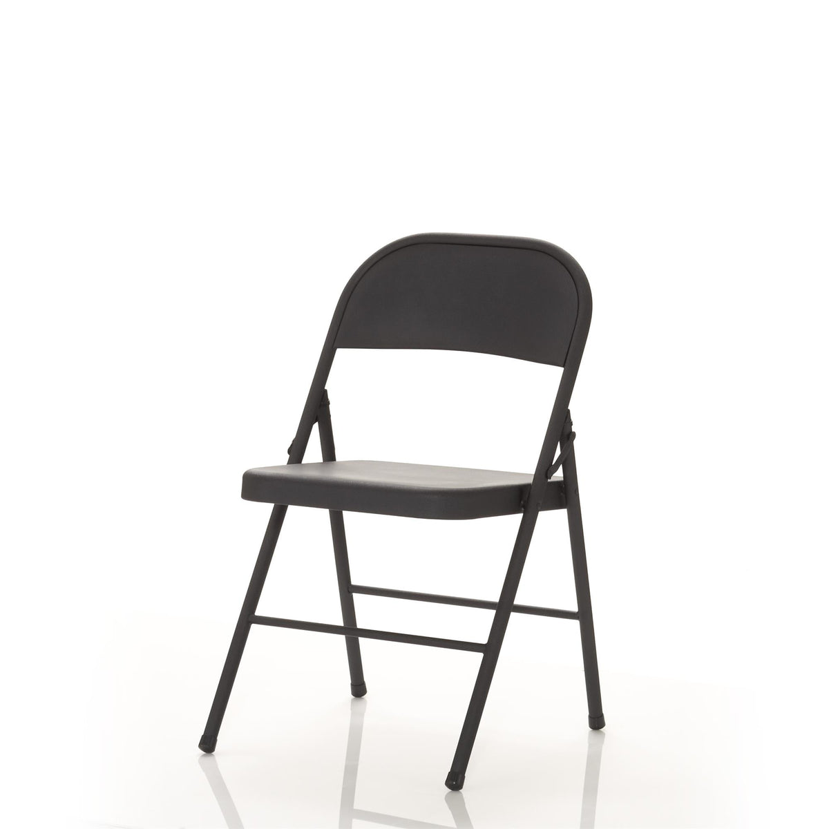 Mainstays Steel Folding Chair, Black, Set of 4