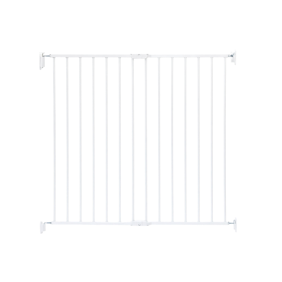 Regalo 2-in-1 Extra Tall Easy Swing Stairway and Hallway Walk Through Baby Gate, White, 38 Inch