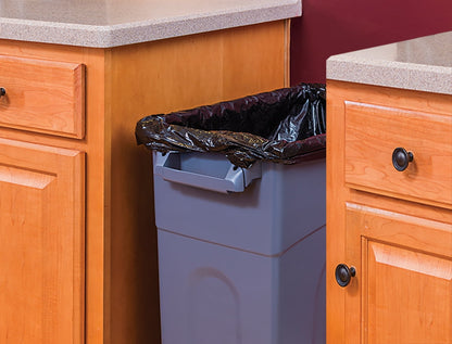 Hyper Tough 23 Gallon Heavy Duty Plastic Highboy Garbage Container, Black, 1 Each