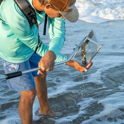 Tsunami Sand Flea Rake – Galvanized Steel Basket with Aluminum Handle