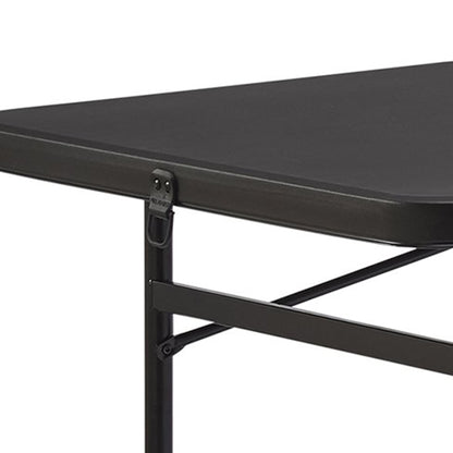 Mainstays 6 ft Rectangle Centerfold Folding Table, Black