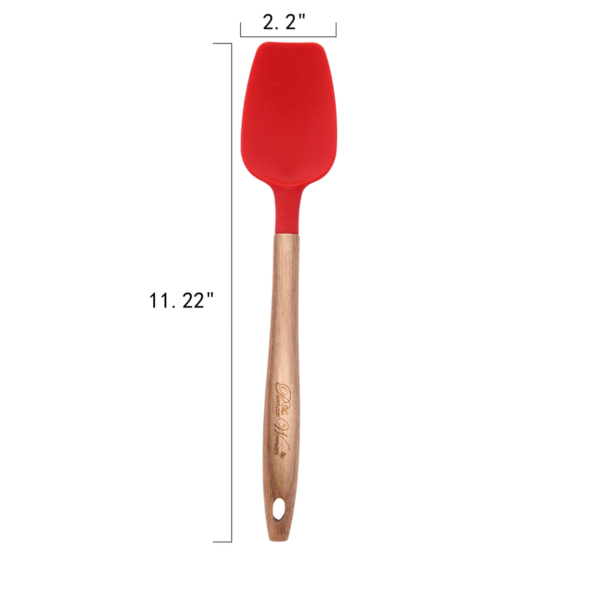 The Pioneer Woman 10-Piece Silicone Kitchen Utensil Set with Acacia Wood Handles, Red