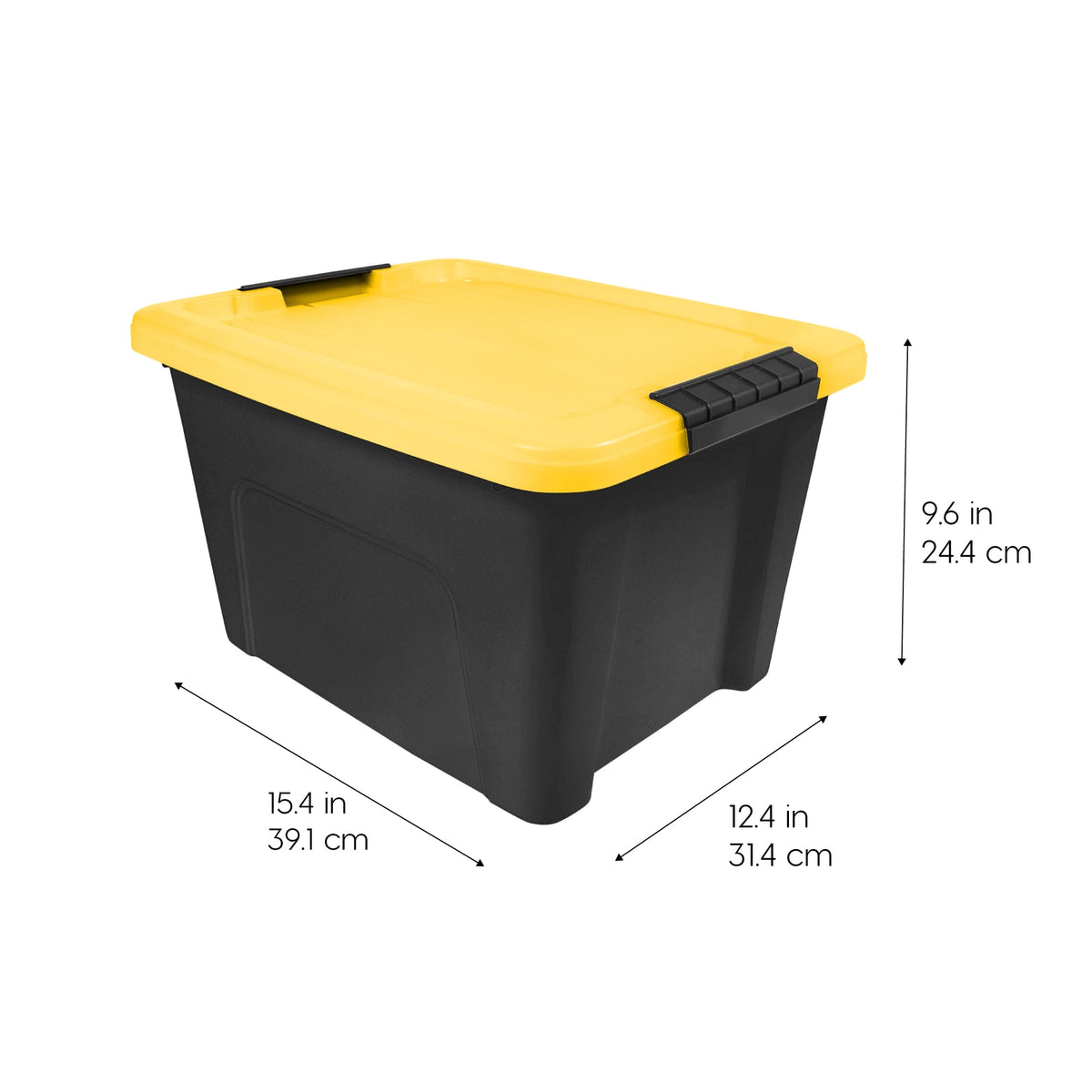 IRIS 20 Qt. Plastic Storage Bins with Lids, Stackable Storage Containers, Totes, 6 Pack