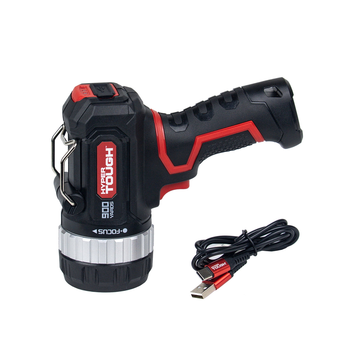 Hyper Tough 1400-Lumen Rechargeable LED Spotlight, Adjustable Focus