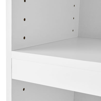 Mainstays Framed 5-Shelf Bookcase with Adjustable Shelves, White