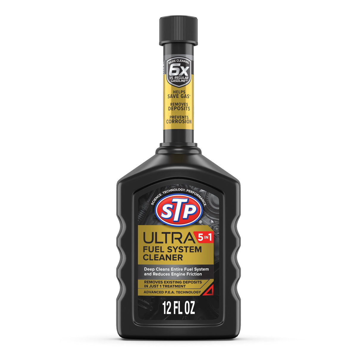 (3 pack) STP Ultra 5-in-1 Fuel System Cleaner Gas Additive, 12 fl oz