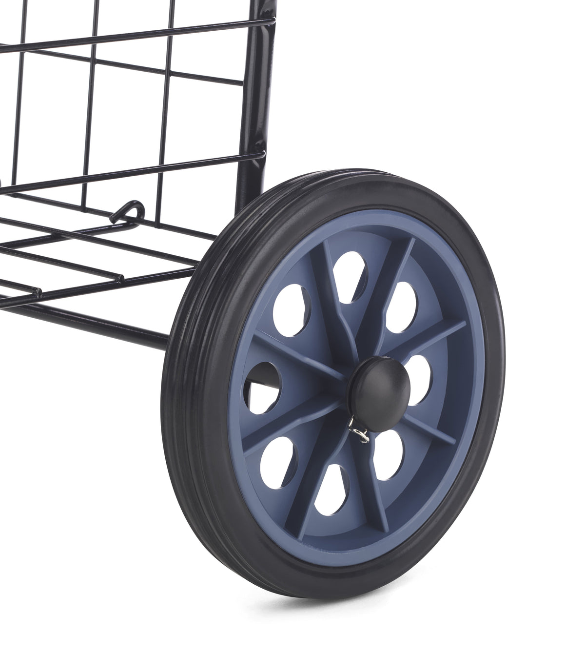 Mainstays Metal Rolling Utility Shopping Cart with Foldable Design