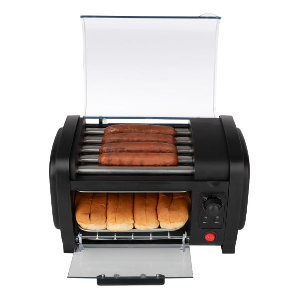Great Northern Popcorn Hot Dog Toaster - Hot Dog Roller with Bun Warmer