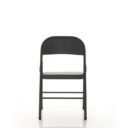 Mainstays Steel Folding Chair, Black, Set of 4
