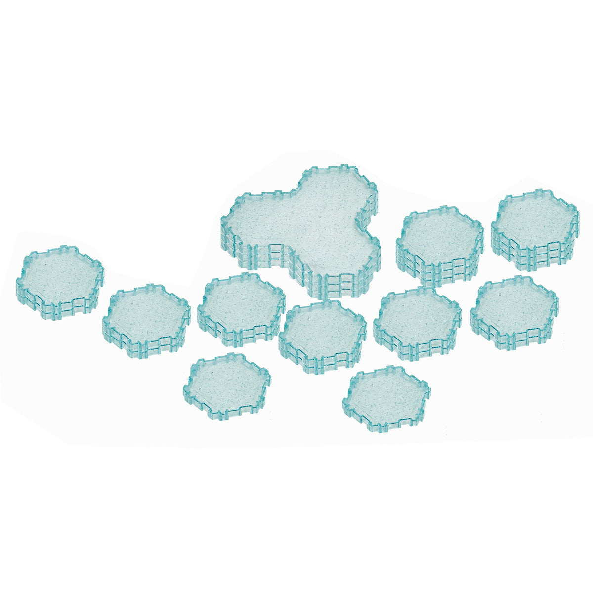 Renegade Games: Heroscape: The Snow Fields of Valhalla Terrain Expansion - 36 Hex-Tiles, 2 Tree Miniatures, Build Snow-Ice- Forrest Environments