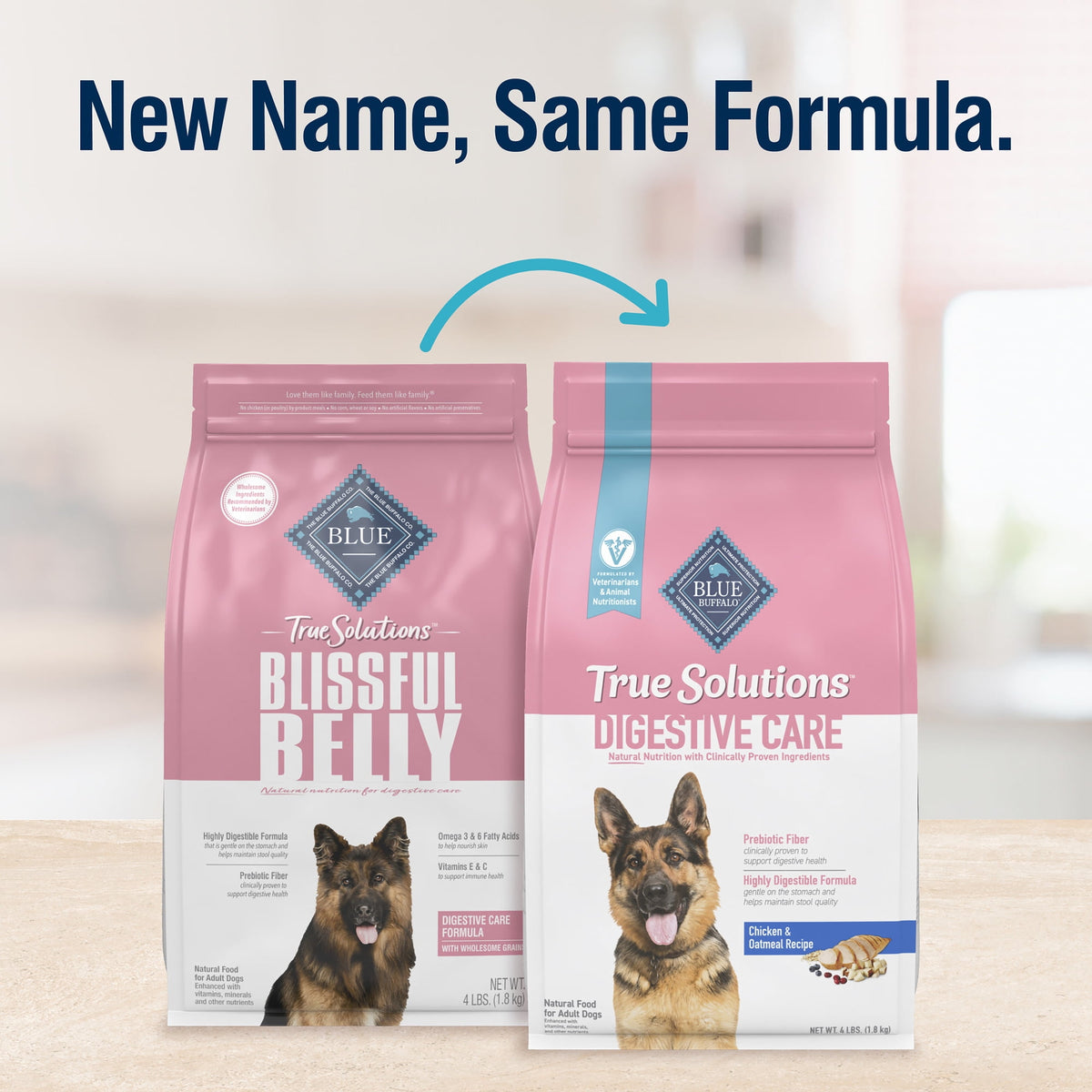 Blue Buffalo True Solutions Digestive Care Natural Dry Dog Food for Adult Dogs, Chicken, 11-lb. Bag