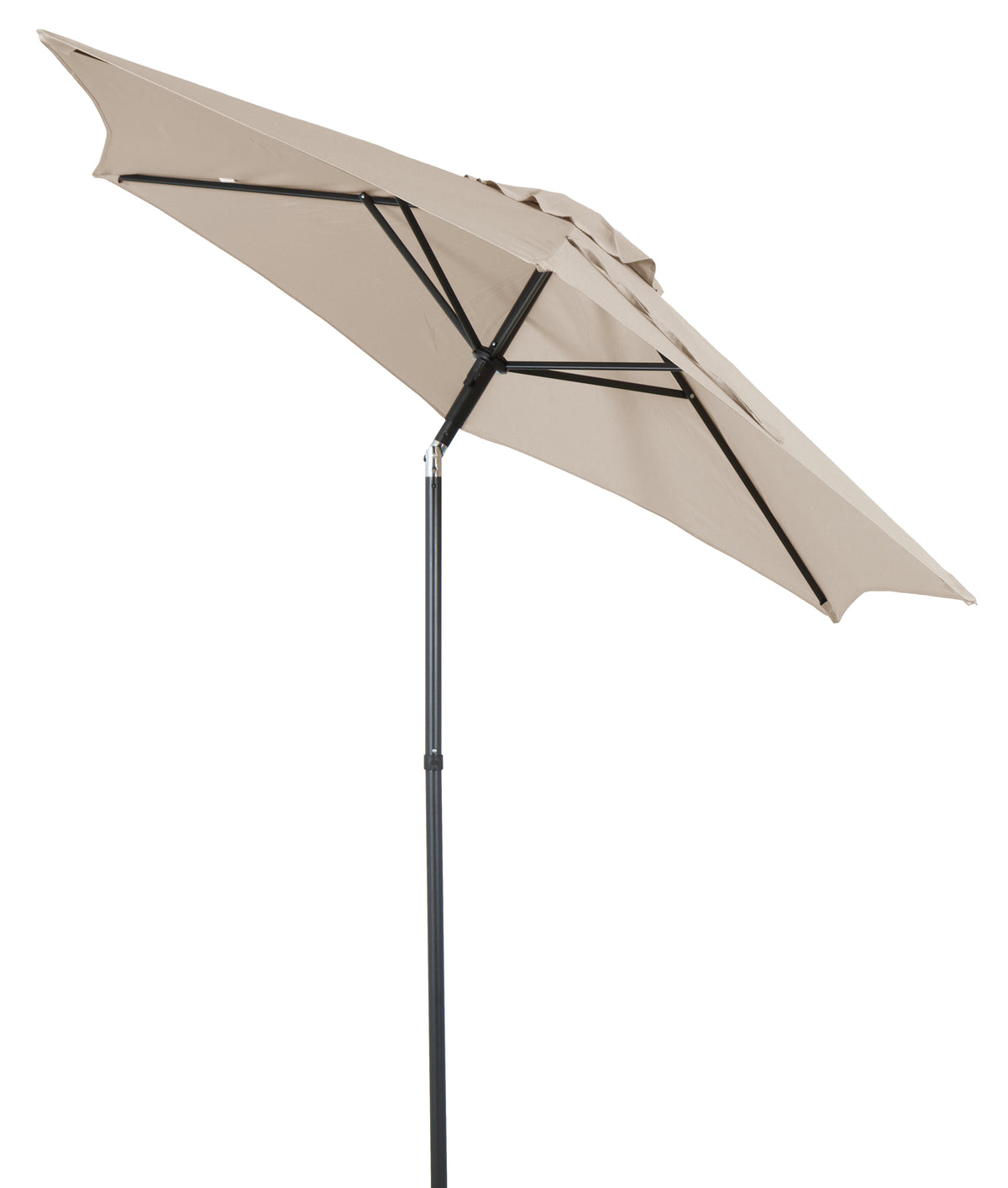 Mainstays 7.5ft Market Outdoor Umbrella with Push-Up Lift and 3-Angle Tilt in Tan