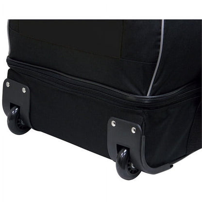 Travelers Club Large 36" Drop-Bottom Rolling Duffel with Telescopic Handle - Black