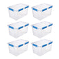 6 Pack - Ezy Storage Waterproof 4.7Gal/19Qt/18L Storage Box IP67
