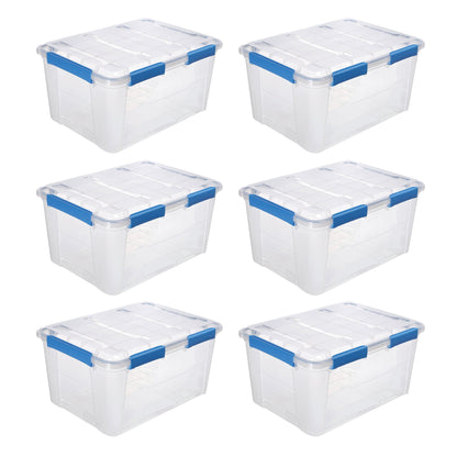 6 Pack - Ezy Storage Waterproof 3Gal/12Qt/11.4L Storagee Box IP67