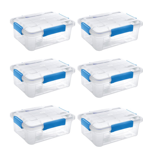6 Pack - Ezy Storage Waterproof 3Gal/12Qt/11.4L Storagee Box IP67