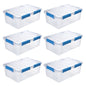 6 Pack - Ezy Storage Waterproof 4.7Gal/19Qt/18L Storage Box IP67