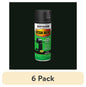 (6 pack) Bar-B-Que Black, Rust-Oleum High Heat Flat Spray Paint-7778830, 12 oz