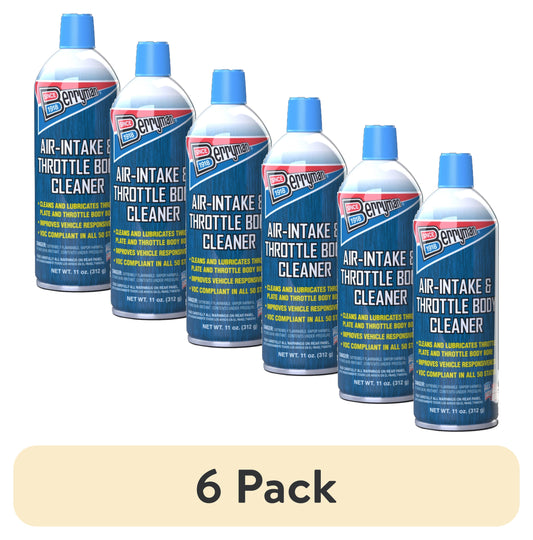 (6 pack) Berryman B-12 Chemtool Air Intake & Throttle Body Cleaner, 11 oz Aerosol