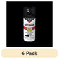 (6 pack) Black, Rust-Oleum Stops Rust Custom Sprays 5 in 1 Satin Spray Paint-376869, 12 oz