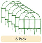 (6 pack) Expert Gardener 18in Height x 8ft Length Green Steel Folding Garden Fence