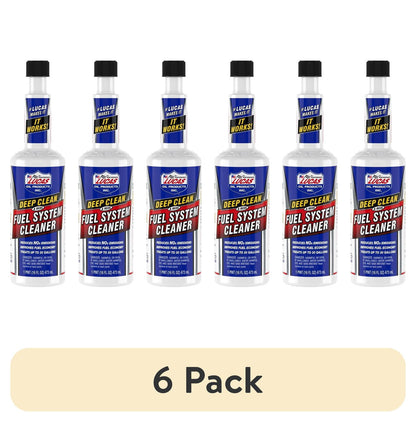 (4 pack) Lucas Oil 10512 Deep Clean Fuel System Cleaner Performance Additive 16 Ounce