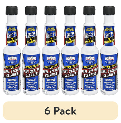 (6 pack) Lucas Oil 10669 Deep Clean Fuel System Cleaner 5.25 Ounce Automotive Fuel Additive
