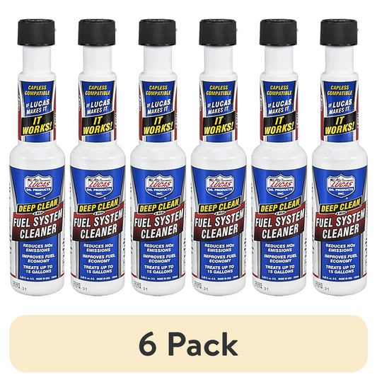 (6 pack) Lucas Oil 10669 Deep Clean Fuel System Cleaner 5.25 Ounce Automotive Fuel Additive