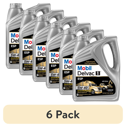 Mobil Delvac 1 ESP Heavy Duty Full Synthetic Diesel Engine Oil 5W-40, 1 Gal.