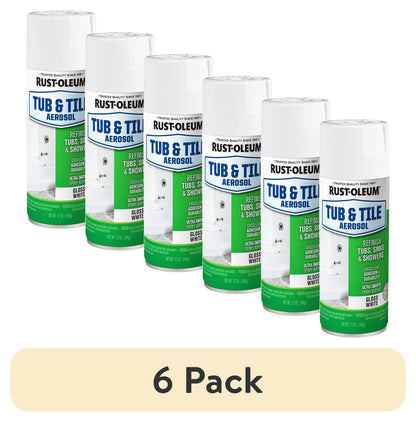 (2 pack) Rust-Oleum Tub and Tile White Spray Paint-280882, 12 oz
