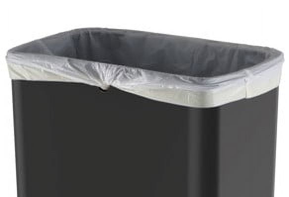 Mainstays Kitchen Motion Sensor Trash Can, 13.2 gal Plastic Automatic Garbage Bin, Black