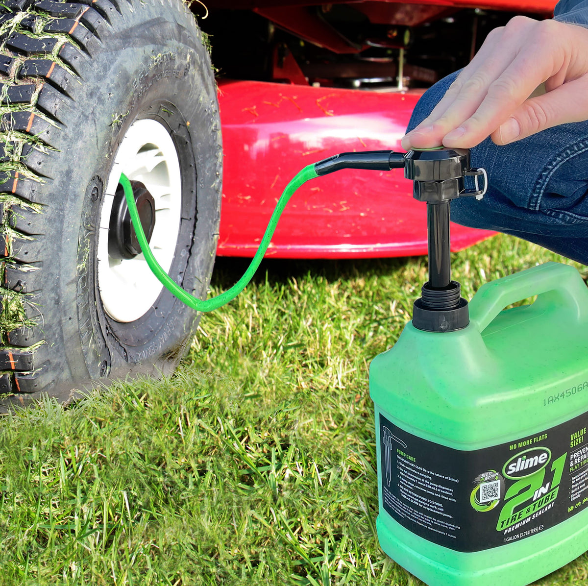 Slime 2-in-1 Tire and Tube Sealant, 1 Gallon - 10195