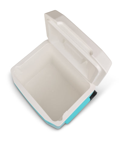 Igloo 16 QT Laguna Hard Side Ice Chest Cooler with Wheels, Aqua Blue
