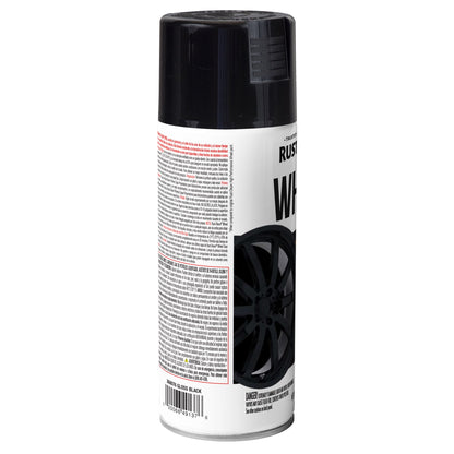 (4 pack) Rust-Oleum Automotive Wheel 3X Gloss Spray Paint, Black, 11 oz