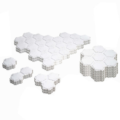 Renegade Games: Heroscape: The Snow Fields of Valhalla Terrain Expansion - 36 Hex-Tiles, 2 Tree Miniatures, Build Snow-Ice- Forrest Environments