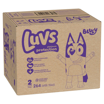 Luvs Platinum Protection Baby Diapers Size 2, 264 Count (Select for More Options)